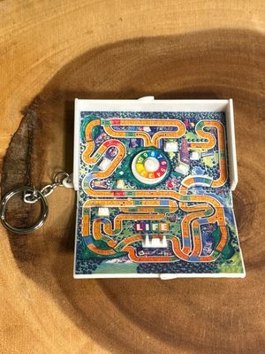 The Game Of Life Vintage Keychain