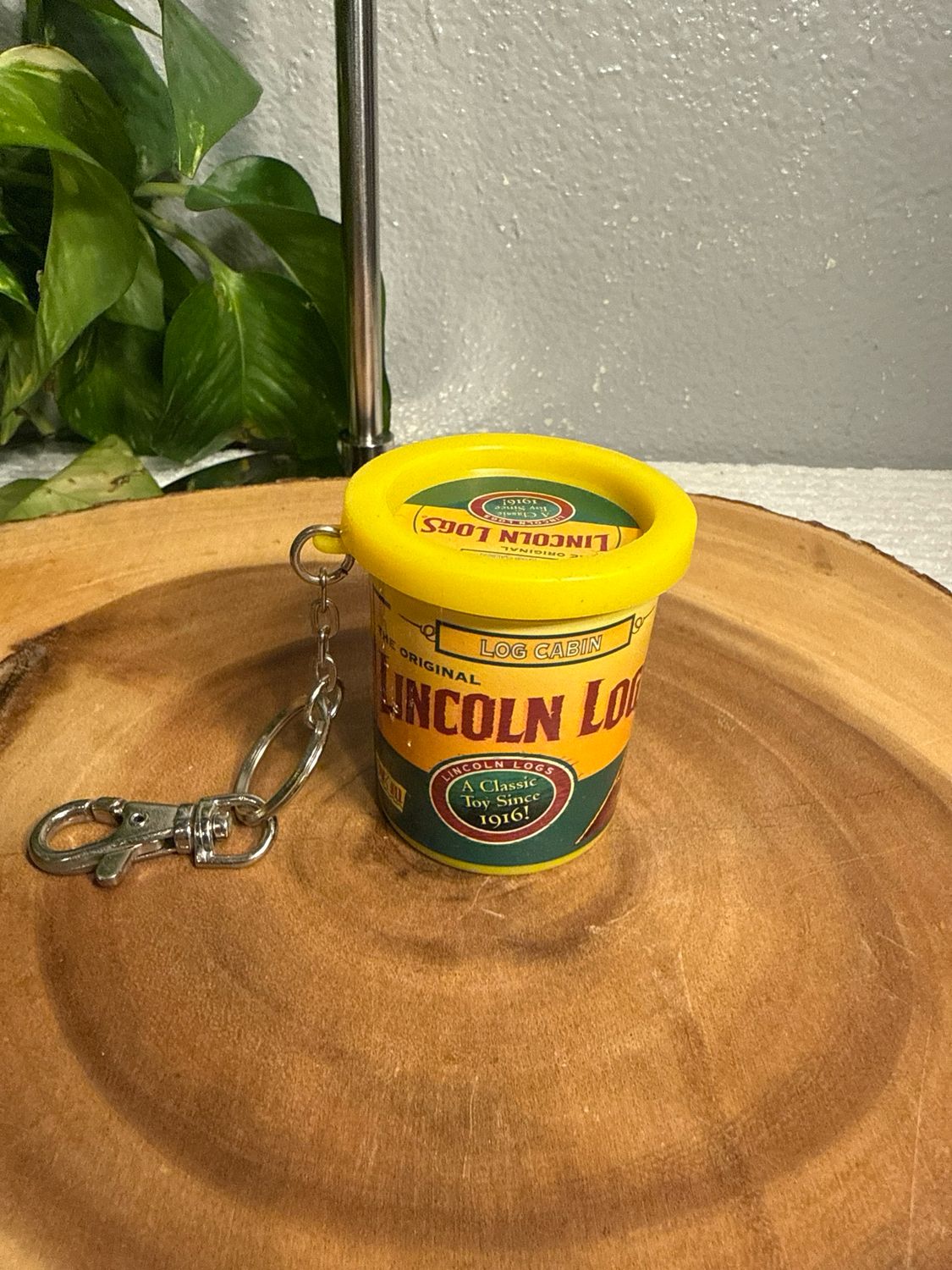 Lincoln Logs Vintage Keychain