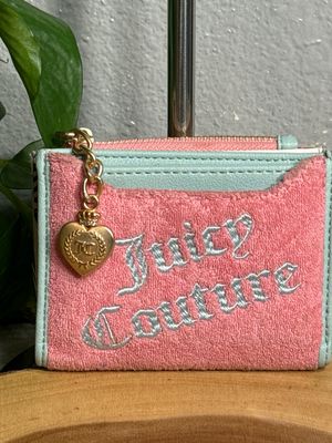 Juicy Couture, Pink And Tiffany Blue Teri Compact Wallet