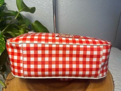 Lounge Fly, Hello Kitty, Red And White Check Crossbody Bag (Matching Wallet Sold Separately)