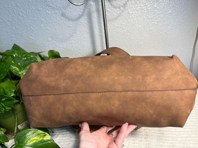 Universal Thread Vegan Brown Lift Leather, Large Shoulder Bag