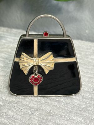 Vintage Party Light Metal Handbag Mirrored Trinket