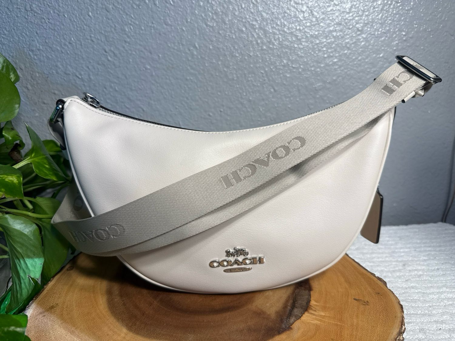 Coach, Chalk Leather Pace, Crossbody, Or Shoulder Bag new without tags from my collection