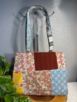 Unbranded, Structured Patchwork, Tote Purse, New Without Tags