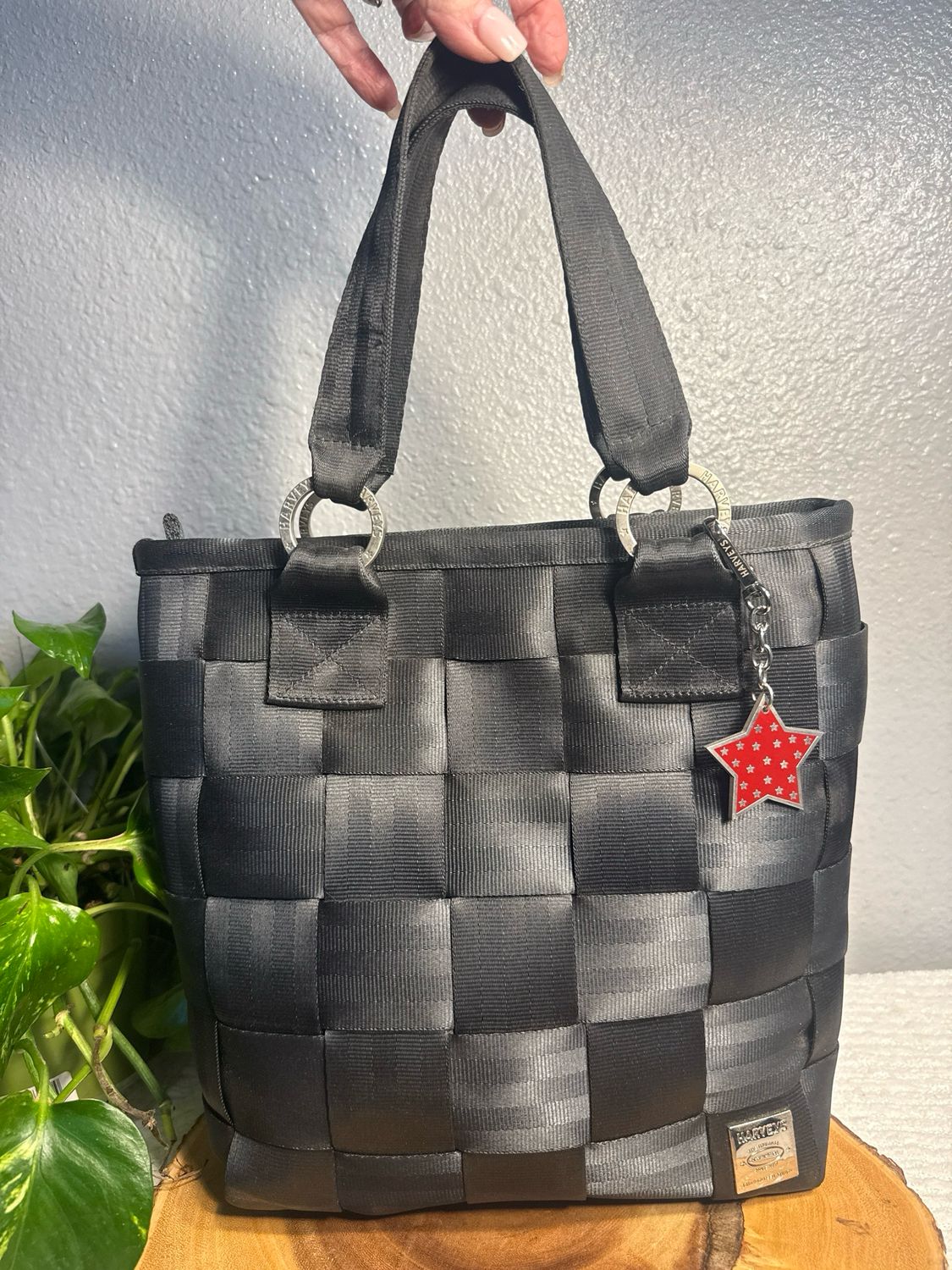 Harvey’s Seatbelt, Black Satchel, Rare Style Find
