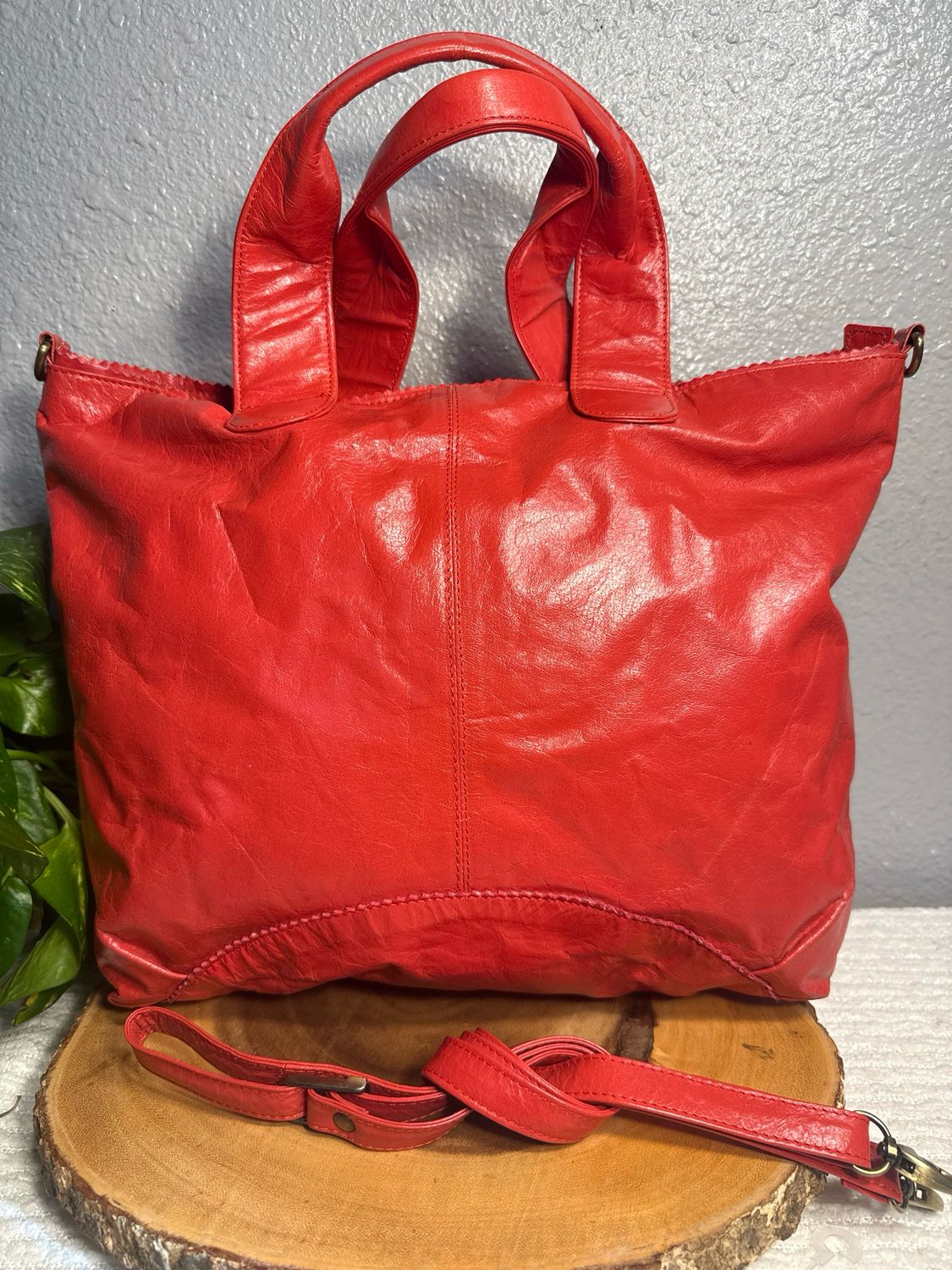 Latico Watermelon, Leather Satchel New Without Tags