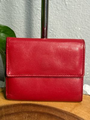 Levenger Red, Leather, Compact Wallet