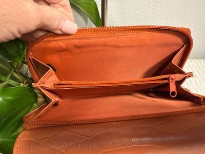 Unbranded, Vegan Leather Crock, Embossed Organizer, Wallet