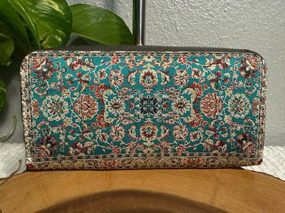 Unbranded, Boho Turquoise Tapestry, Accordion Wallet, New Without Tags