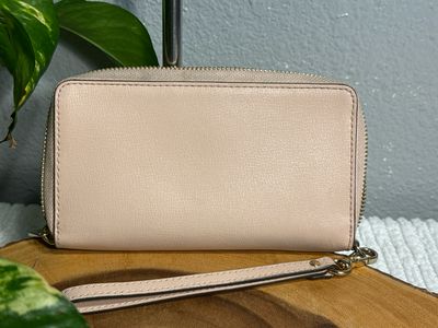 Michael Kors, Nude Pink, Studded, Leather Wristlet Wallet