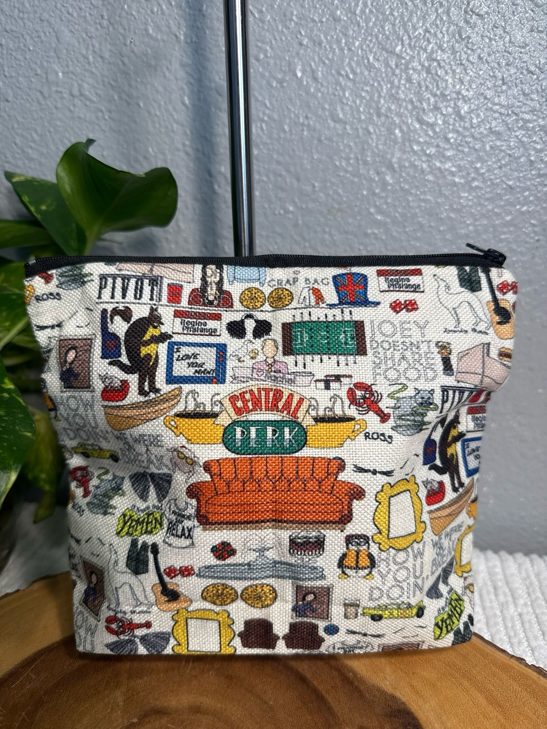 Central Perk Canvas Pouch New Without Tags