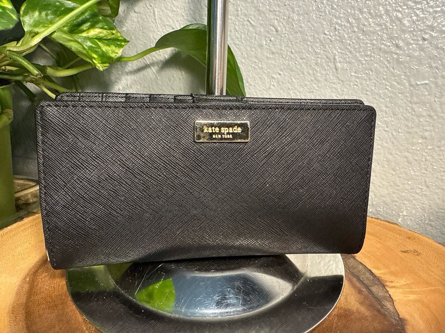 Kate Spade Black Saffiano Leather Wallet