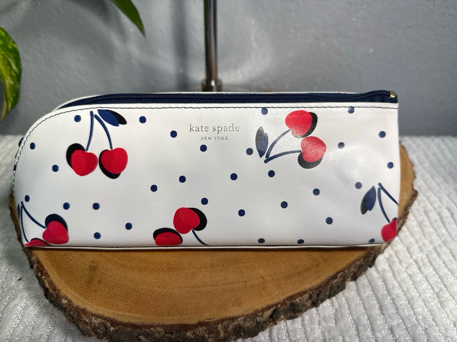 Kate Spade, Cherries And Polkadot Pouch Like New