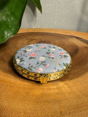Round, Baby, Blue Compact Mirror, Double-Sided New In Package