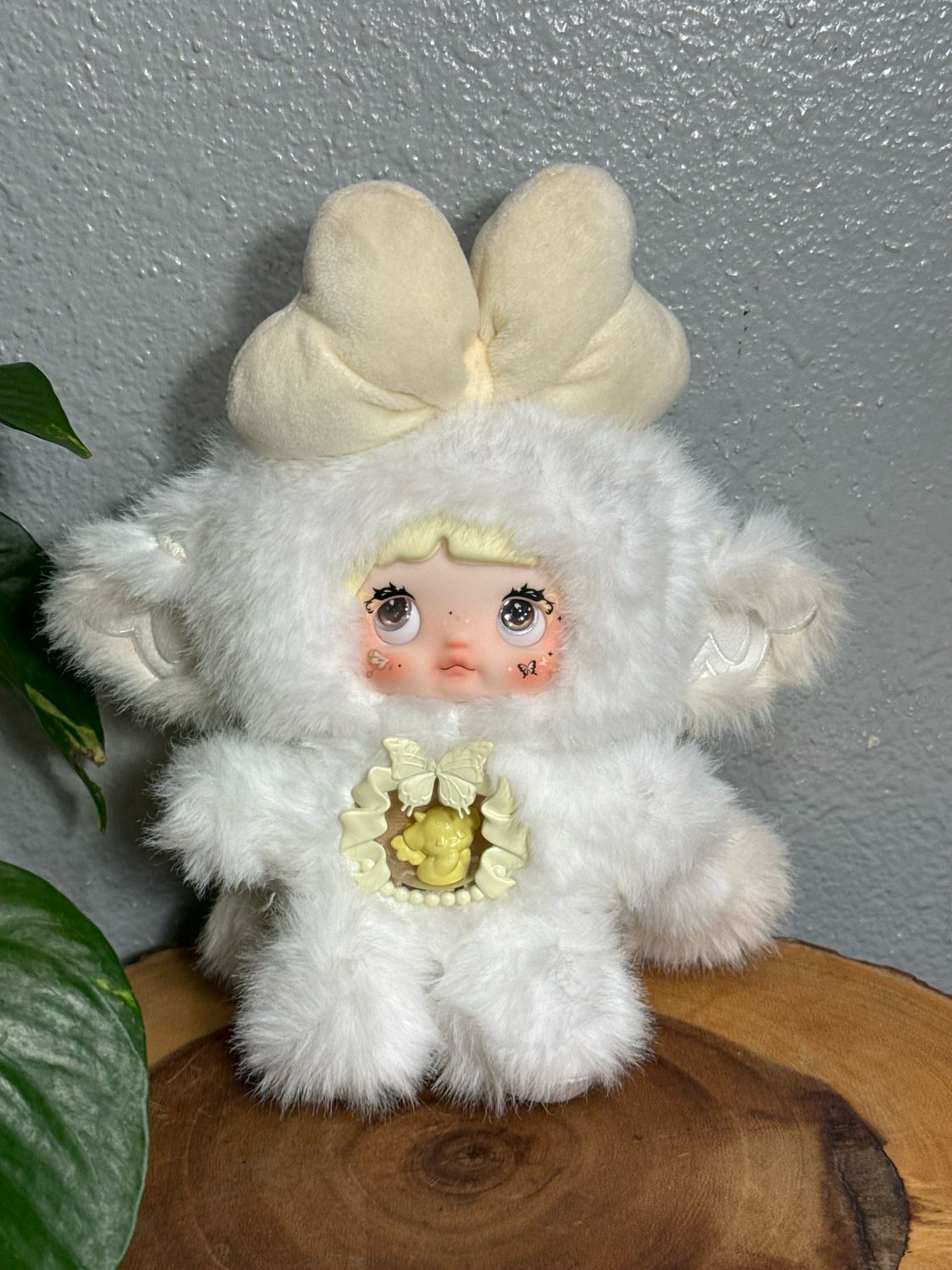 NOMMI Fantasy World Series Plush White Angel Large Doll Charm NWOT