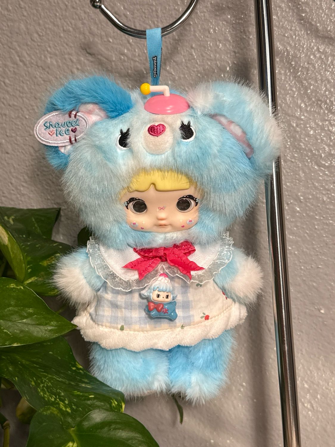 NOMMI About The Childhood Shave Ice, Baby Blue, Large, Plush Charm New Without Tags