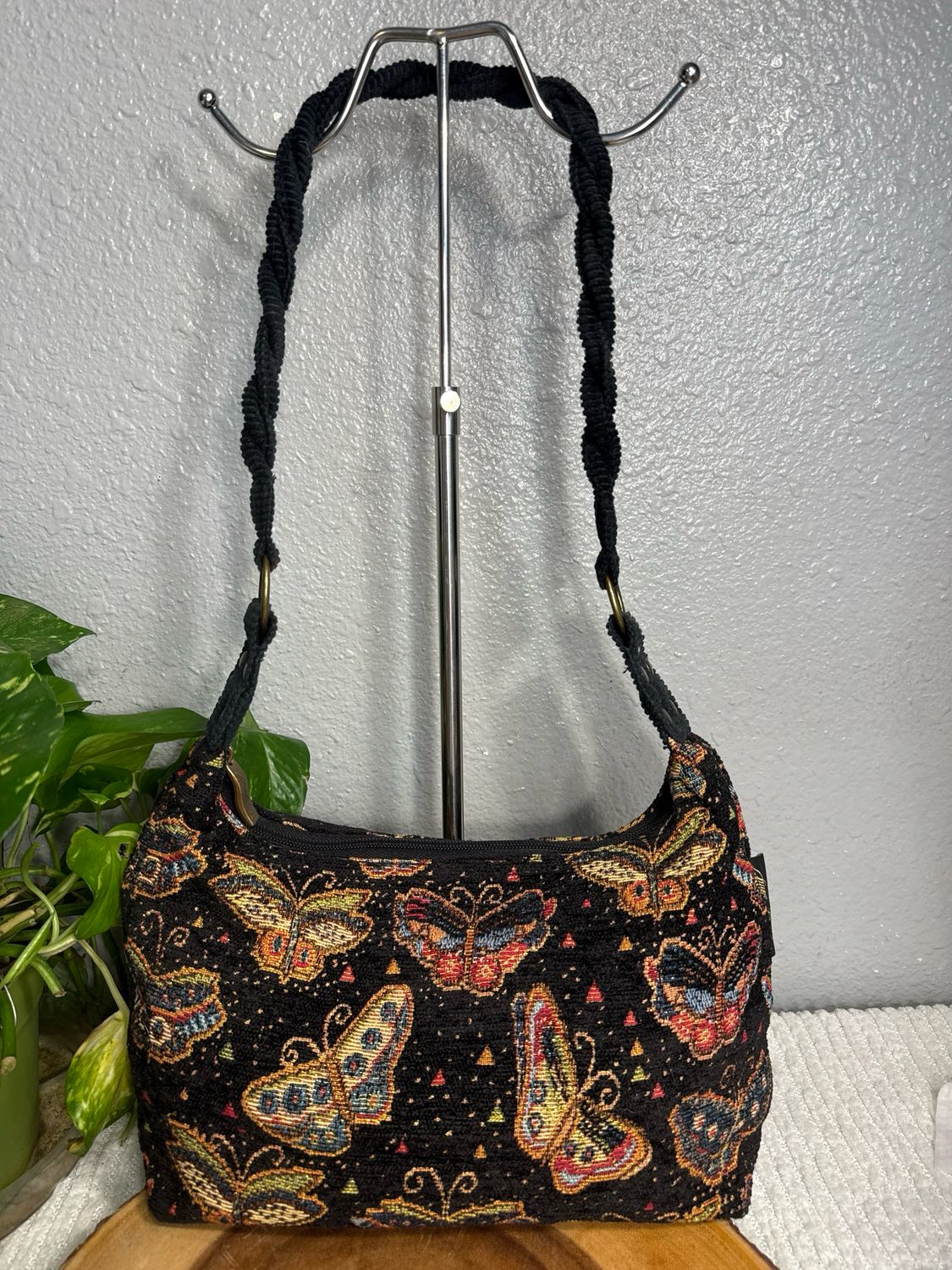 Laurel Burch Rare Find Tapestry Butterfly Shoulder Bag FROM MY COLLECTION NWOT