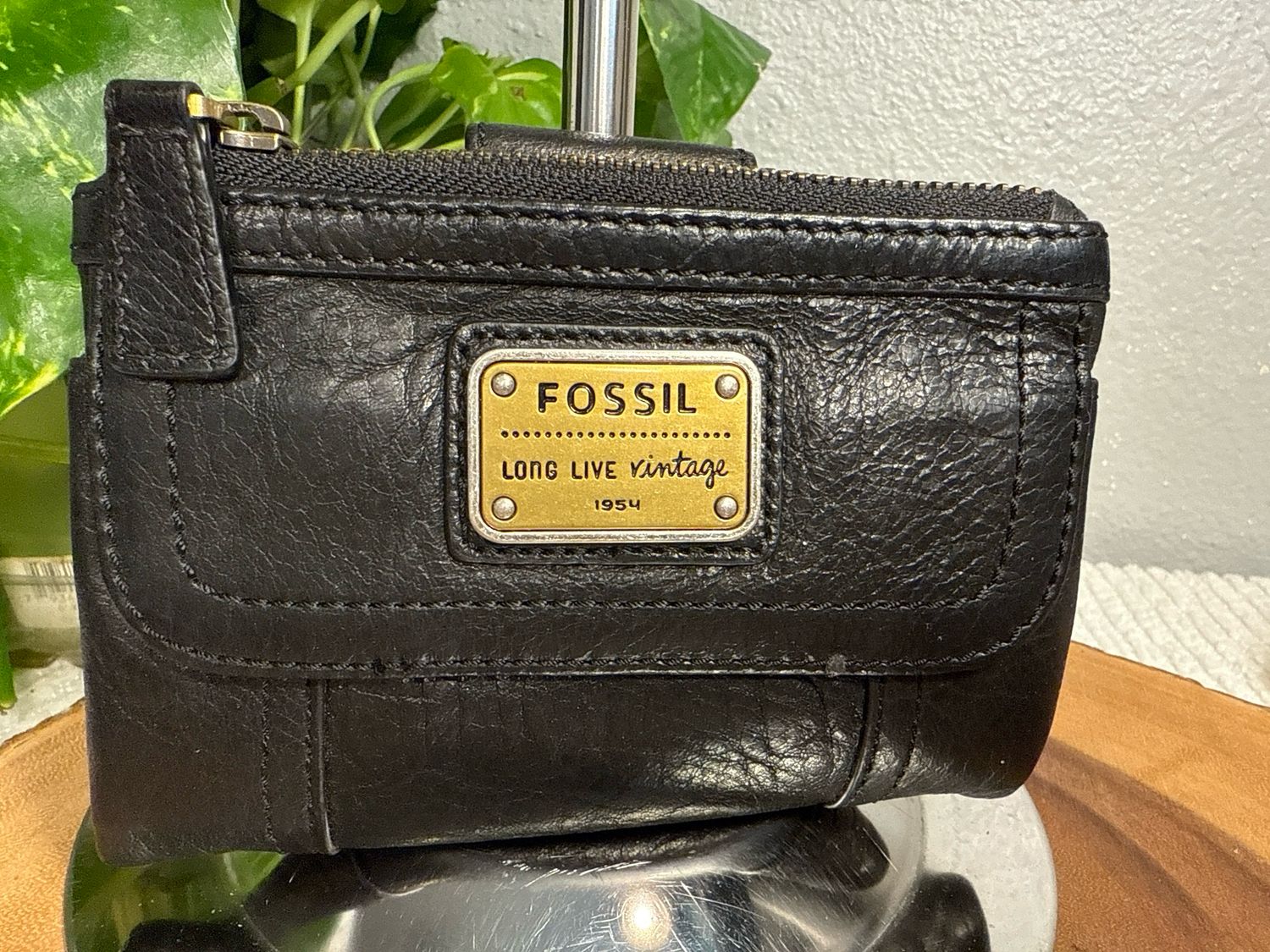 Fossil, Black, Leather Wallet, New Unused