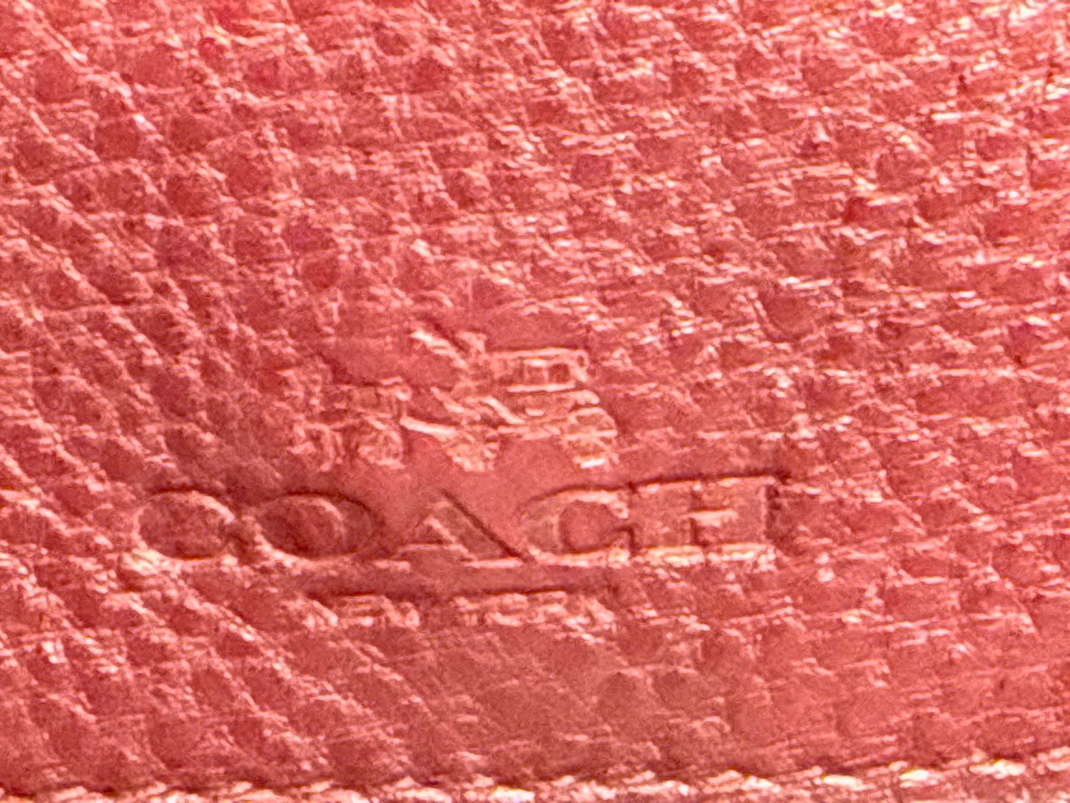 Coach Burgundy Pebbled Leather Wallet