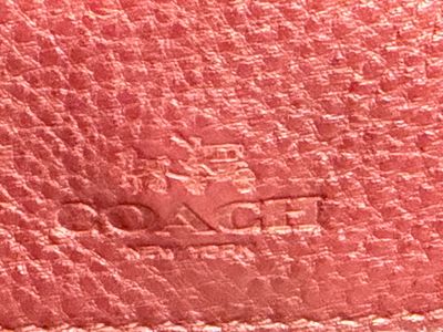 Coach Burgundy Pebbled Leather Wallet