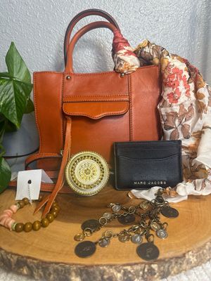 BUILD A BAG Rebecca Minkoff Rust Leather mini satchel/Mark Jacobs bundle