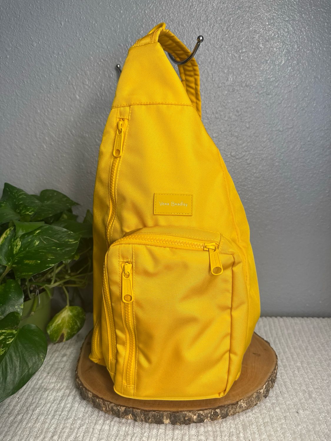 Vera Bradley, Goldenrod Lighten Up Canvas, Sling Bag, New Without Tags