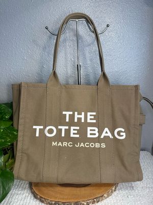 Marc Jacobs, The Tote Bag, Large Shoulder Bag, Tote, Khaki Canvas LIKE NEW