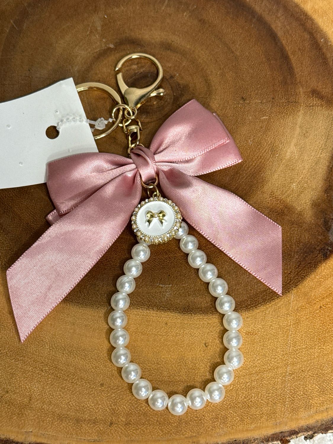 Pink Now W Pearls And Rhinestones New