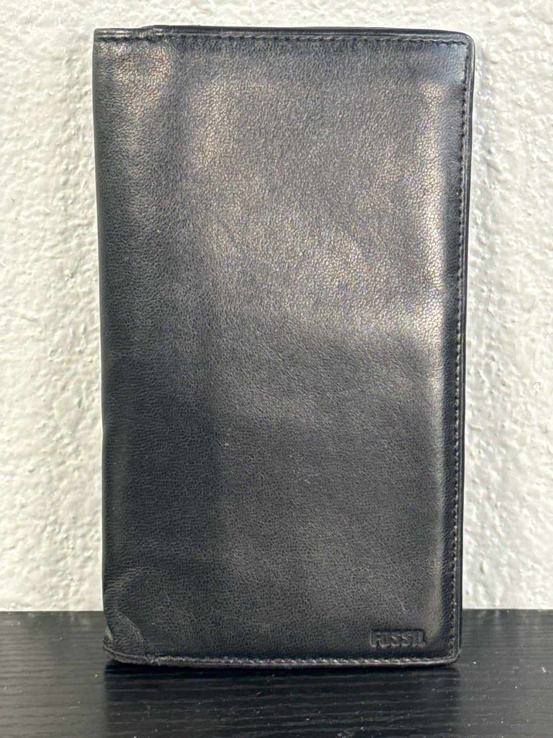 Fossil, Vintage, Black Leather Wallet