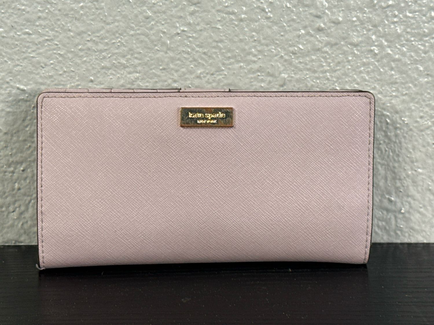 Kate Spade Lavender Saffiano Leather Stacy Wallet