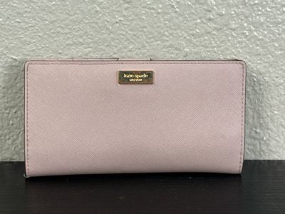 Kate Spade Lavender Saffiano Leather Stacy Wallet