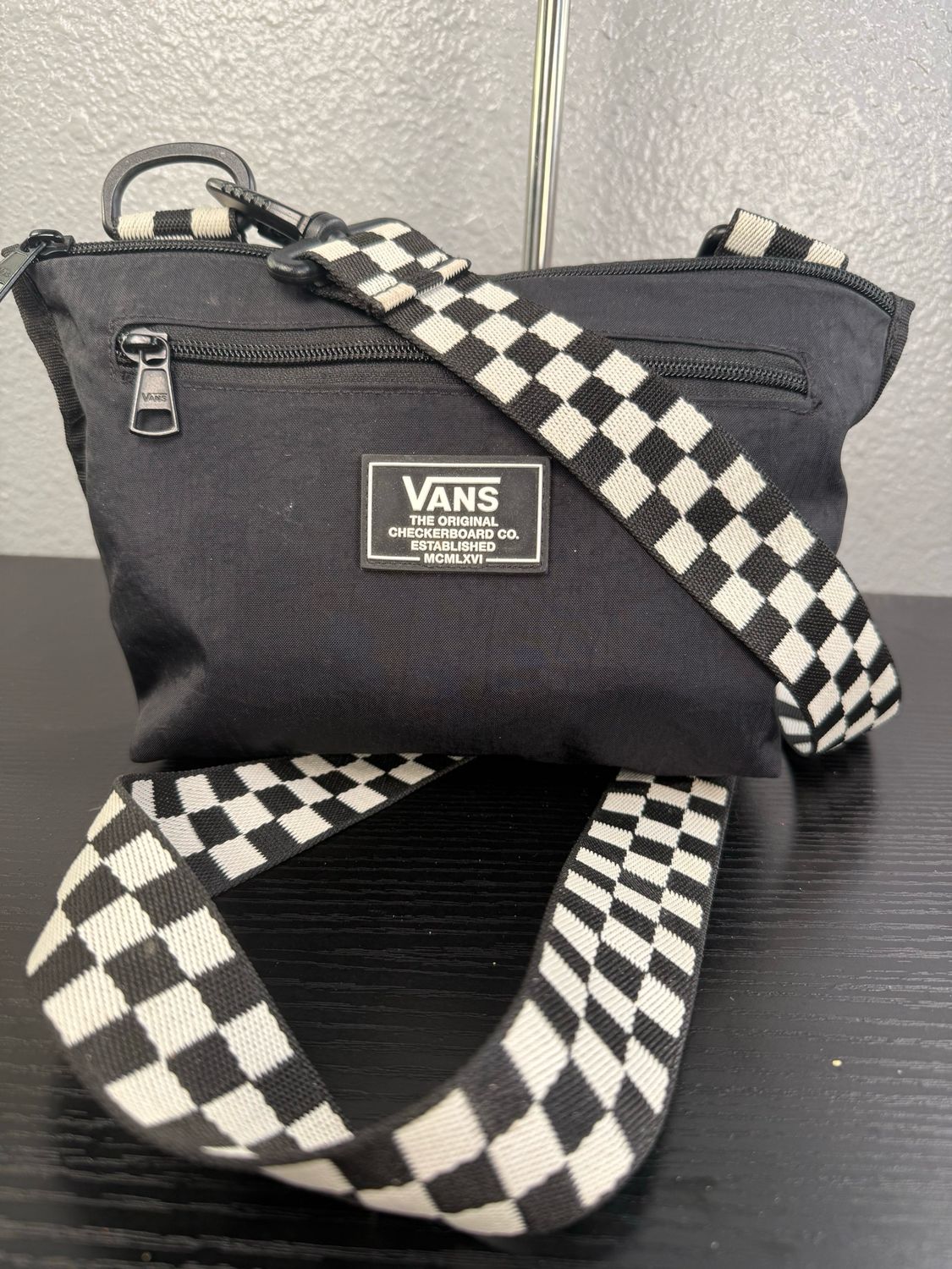 Van’s Black Nylon Crossbody Bag New Without Tags