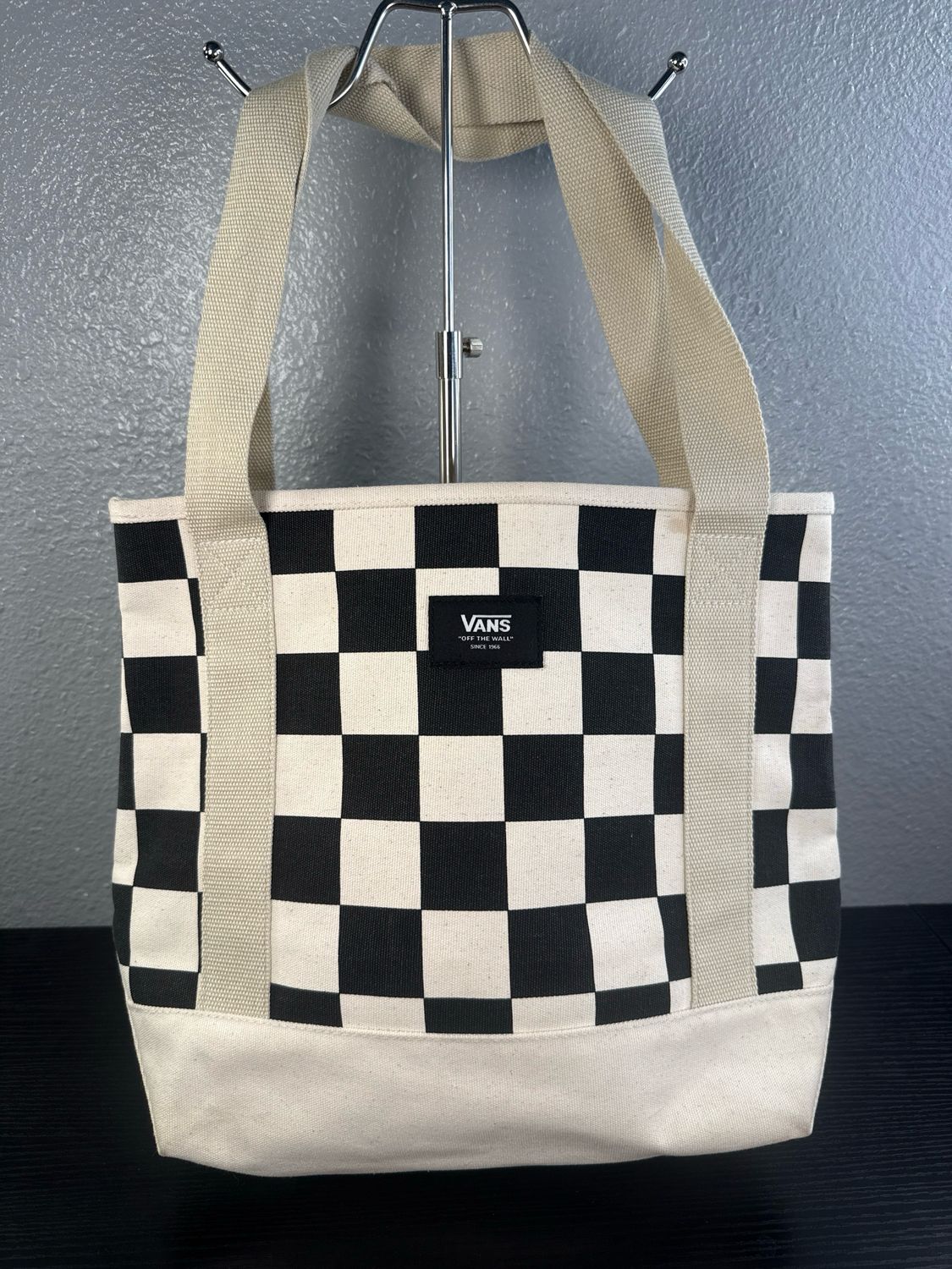 Vans Canvas Check Tote Bag New Without Tags