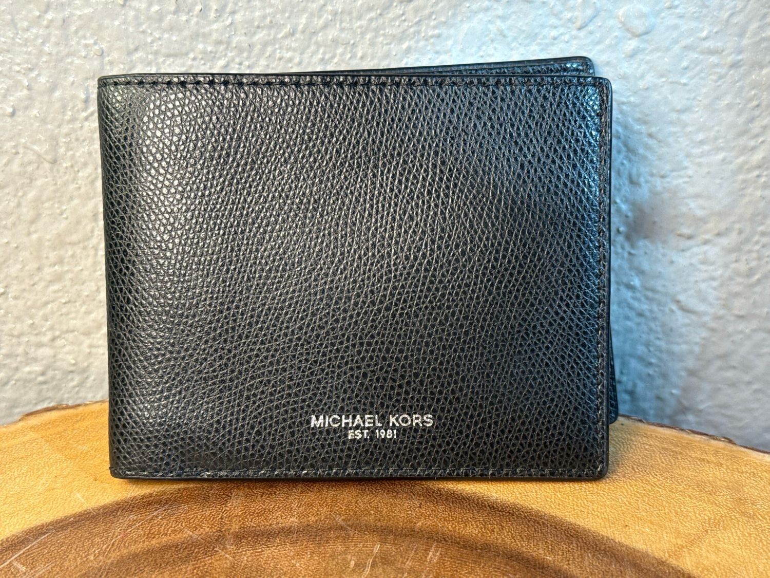 Michael Kors, Black Leather Bifold, Wallet, Like New