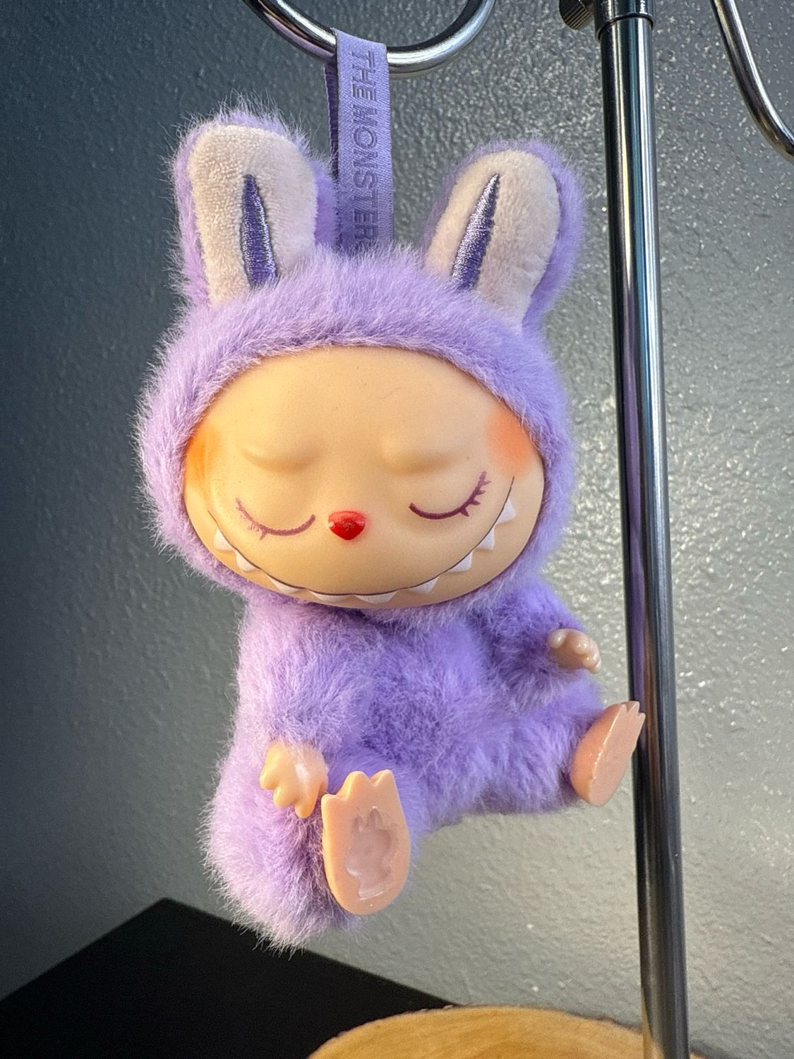 La Boo-Boo Lavender Plush Bag Charm Tags Have Been Removed
