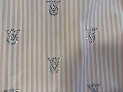 Victoria’s Secret, Baby, Pink And White Stripe With Crystals, Large Tote