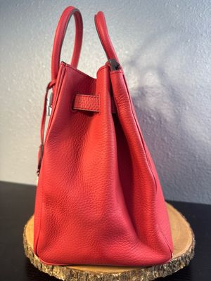 BUILD A BAG Unbranded, Genuine, Leather Birkin Style Purse, And Accessories Bundle BAG IS NWOT
