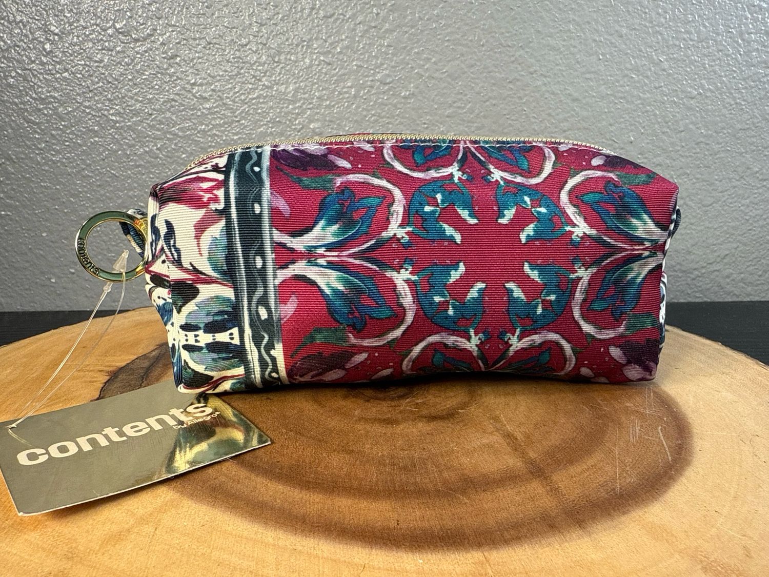 Berry Nylon Cosmetic Bag Or Catchall New With Tags