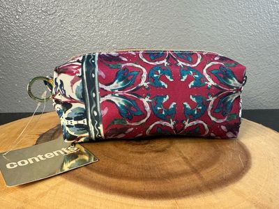 Berry Nylon Cosmetic Bag Or Catchall New With Tags