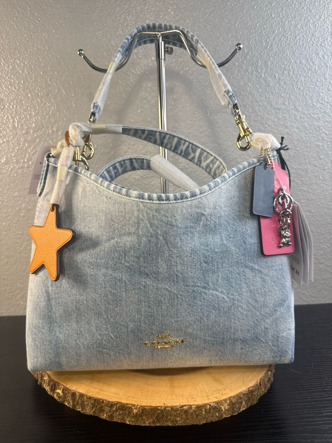 Coach Loved Denim Laurel Crossbody Or Shoulder Bag New With Tags