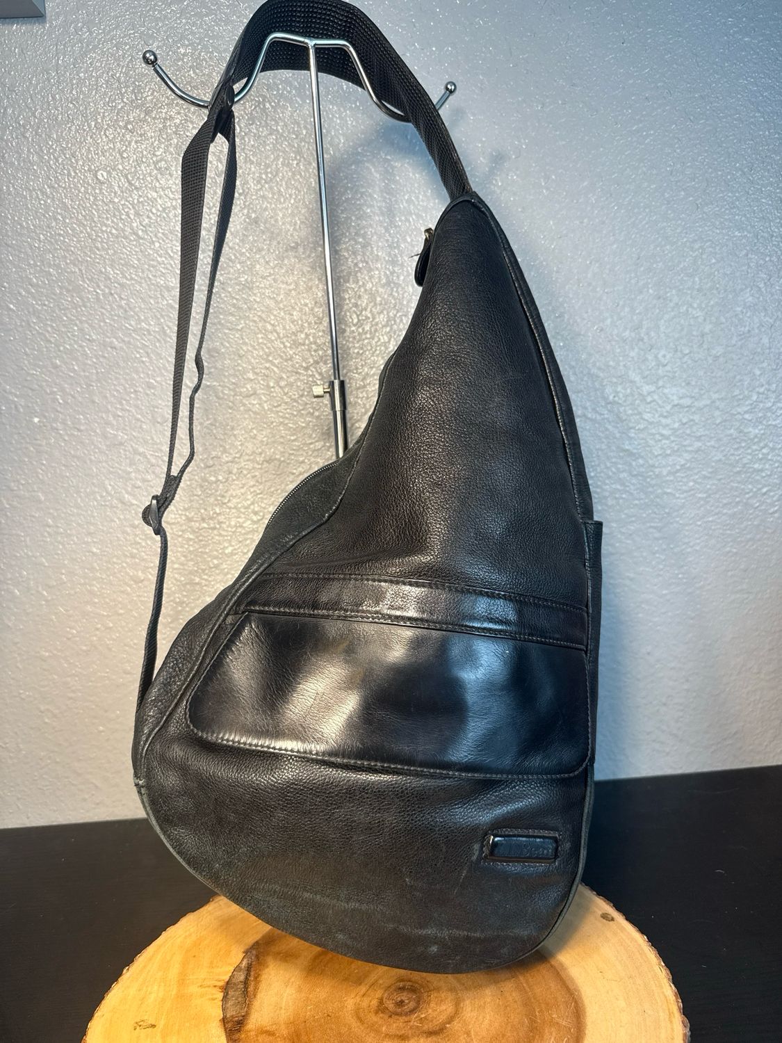 Ll Bean, Vintage Black, Leather Large Sling