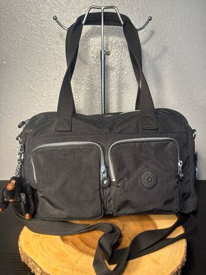 Kipling, Black Nylon Crossbody Or Tote Style Satchel NWOT