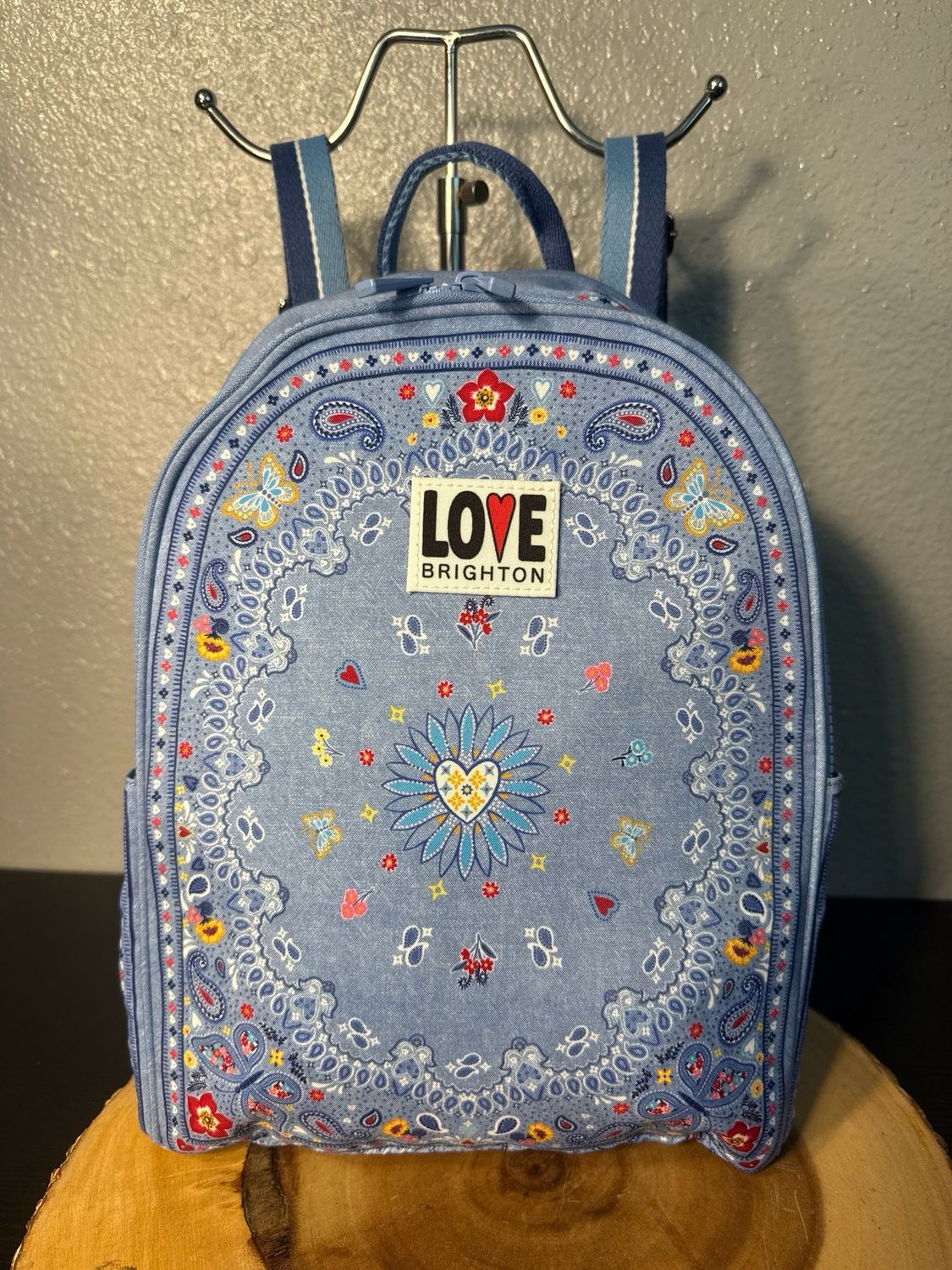Brighton Bandana “Love”Rare Find Backpack Purse New Without Tags
