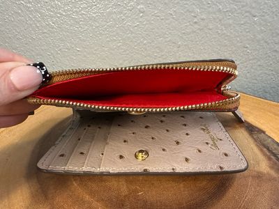Dooney, &amp; Bourke Top Ostrich, Compact Wallet❤️NEW FROM CAROL
