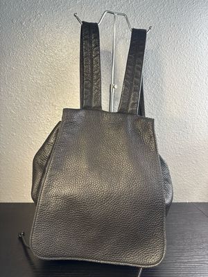 Dkny Black Pebbled, Leather Backpack Purse