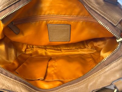 Coach Tan Leather East West Tote Bag