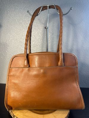 Patricia Nash Brown, Leather Embossed Tote, Broken Zipper