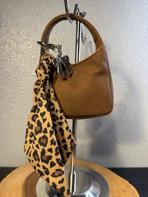 Brown, Vegan Leather, Hobo Bag, Charm NWOT