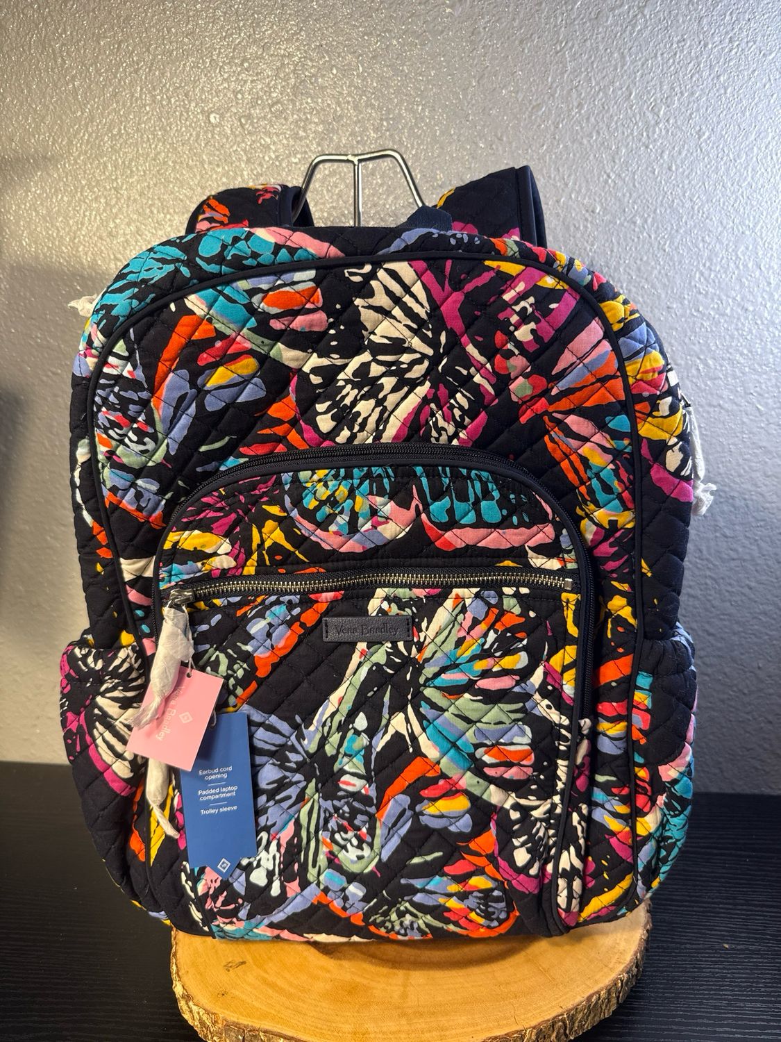 Vera Bradley Multicolor Butterfly Backpack New With Tags Retail $115