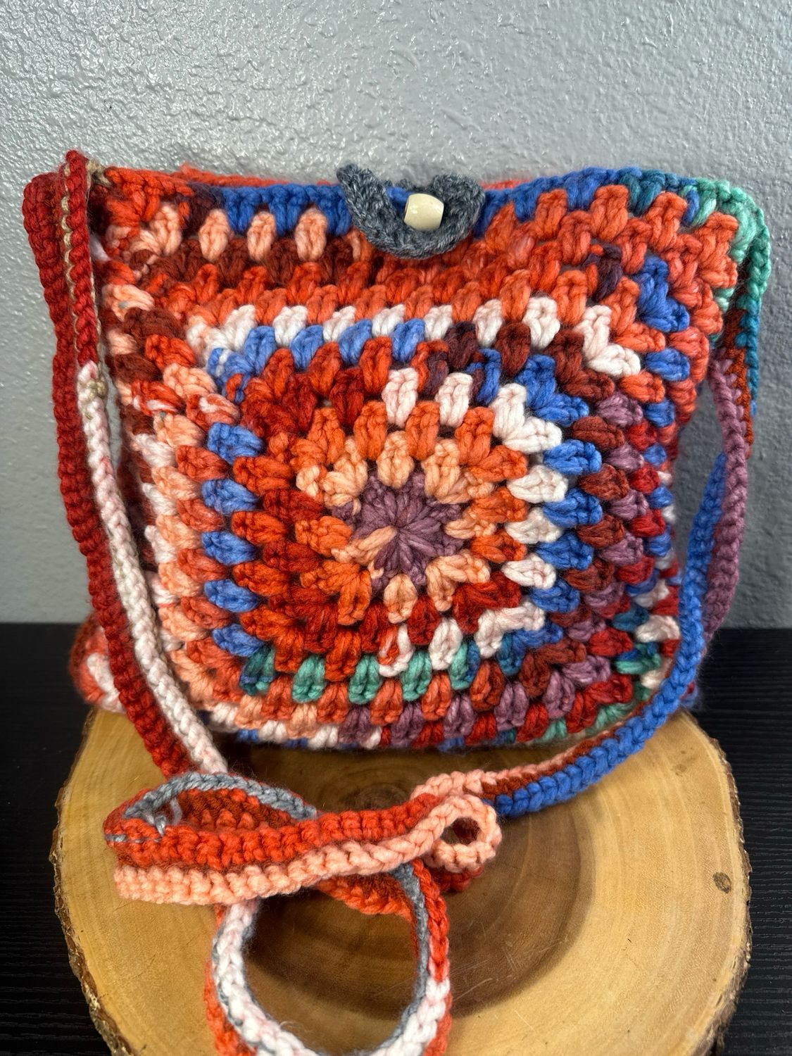Handmade Crochet Crossbody Bag